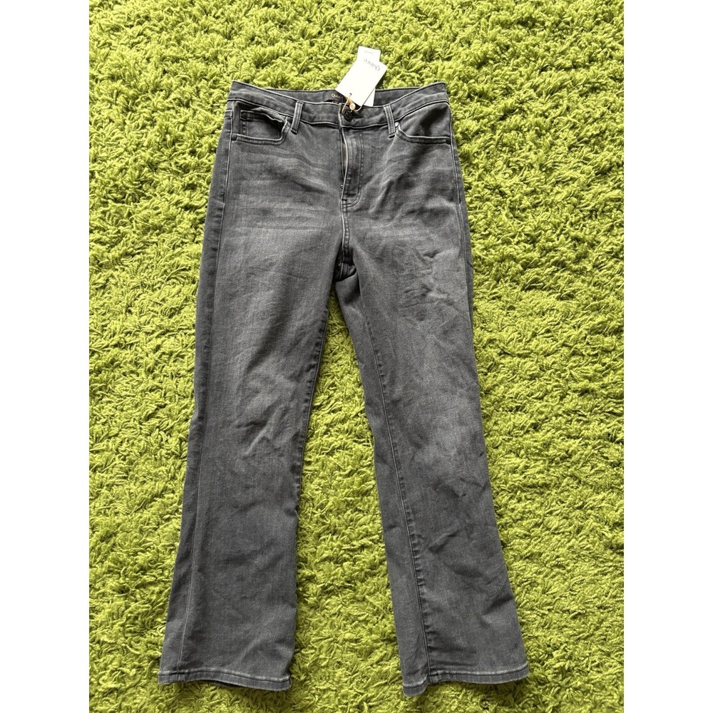 Quince Stretch High-Rise Kick Flare Jeans Organic Cotton SZ 29